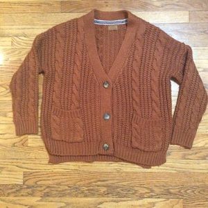 POL Chunky Oversized Cardigan Sweater